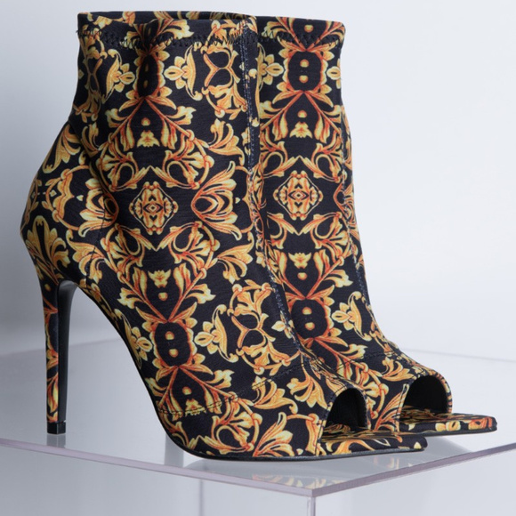 Cape Robbin Dara Peep Toe Booties - Picture 3 of 5